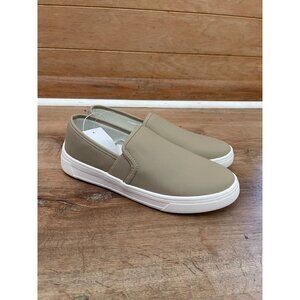 NWT Kensie Womens Slip-On Sneakers Tan Man-Made Upper Casual Shoes Size 7.5M